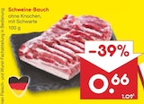 Netto Marken-Discount Wang - Schweine-Bauch Angebot im Prospekt Schweine-Bauch bei Netto Marken-Discount im Wang Prospekt für 0,66 €