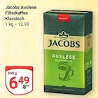Auslese Filterkaffee Klassisch von Jacobs für 6,49 € bei GLOBUS im Angebot Auslese Filterkaffee Klassisch von Jacobs im aktuellen GLOBUS Prospekt
