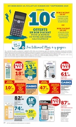 Prix et réduction Calculatrice dans le prospectus Super U en cours Offre Calculatrice dans le catalogue Super U du moment à la page 20