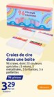 Craies de cire dans une boîte dans le catalogue Action