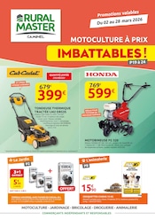 Catalogue Jardineries & Animaleries Rural Master en cours à Malemort-sur-Corrèze et alentours, "RURAL MASTER", 24 pages, 02/03/2026 - 28/03/2026