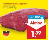 Aktuelles Falsches Filet vom Jungbullen Angebot bei Netto Marken-Discount in Jena ab 1,39 €