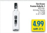 Aktuelle Wodka Angebote bei diska in Erfurt Aktuelles Premium Vodka No. 5 Angebot bei diska in Erfurt ab 4,99 €