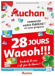 Auchan Catalogue "28 jours Waaoh !", 4 pages, La Pomponnette,  02/05/2022 - 29/05/2022