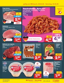 Fleisch im Netto Marken-Discount Prospekt "Aktuelle Angebote" mit 61 Seiten (Oldenburg)