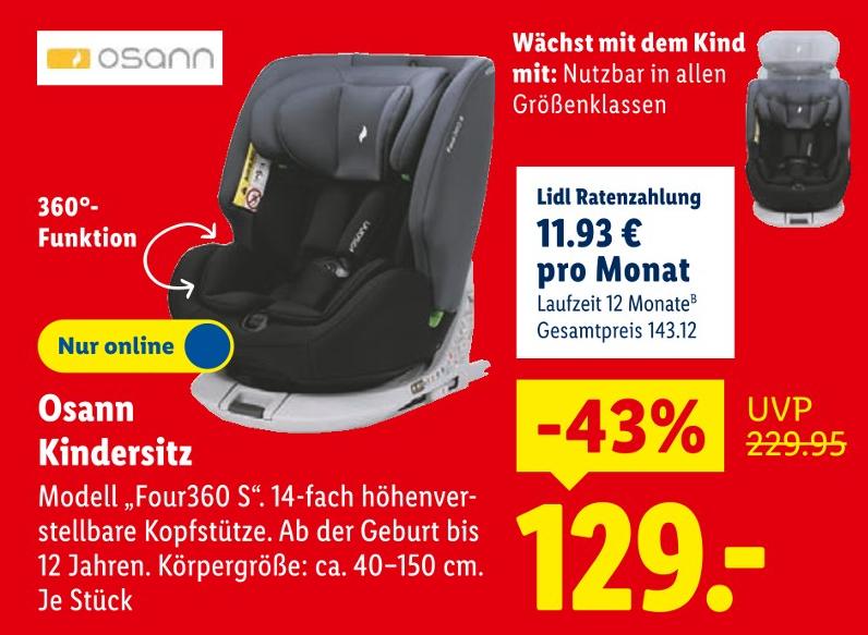 Kindersitz Modell „Four360 S“