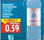 Mineralwasser von Spreequell für 0,59 € bei E center im Angebot Mineralwasser von Spreequell im aktuellen E center Prospekt