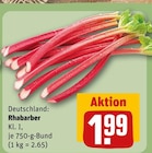Aktuelle Gemüse Angebote bei REWE in Pforzheim Aktuelles Rhabarber Angebot bei REWE in Pforzheim ab 1,99 €