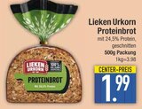 Proteinbrot im EDEKA Prospekt Proteinbrot von Lieken Urkorn im aktuellen EDEKA Prospekt für 1,99 €