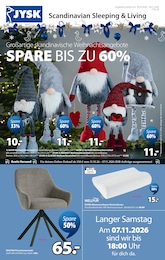 JYSK Prospekt "Großartige skandinavische Weihnachtsangebote - SPARE BIS ZU 60%" für Varel, 25 Seiten, 18.10.2026 - 28.11.2026