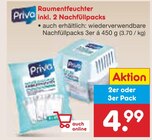 Raumentfeuchter inkl. 2 Nachfüllpacks im Angebot bei Netto Marken-Discount in Cottbus Raumentfeuchter inkl. 2 Nachfüllpacks Angebote von Priva bei Netto Marken-Discount Cottbus für 4,99 €