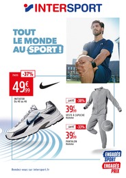 Prix et réduction Vêtements dans le prospectus Intersport en cours Offre Vêtements dans le catalogue Intersport du moment à la page 1