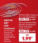 LED-Lichtband im Angebot bei Kaufland in Stuttgart LED-Lichtband Angebote von SWITCH ON bei Kaufland Stuttgart für 1,99 €
