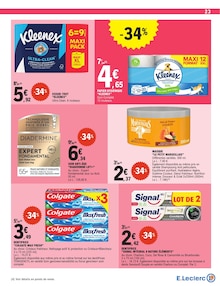 Promo Kleenex dans le catalogue E.Leclerc du moment à la page 23