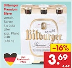 Premium Biere von Bitburger für 3,69 € bei Netto Marken-Discount im Angebot Premium Biere von Bitburger im aktuellen Netto Marken-Discount Prospekt
