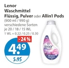 Waschmittel Flüssig von Lenor im aktuellen V-Markt Prospekt für 4,49 €