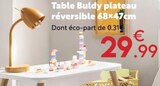 Table plateau réversible 68x47cm - Maxi Bazar Table plateau réversible 68x47cm à 29,99 € dans le catalogue Maxi Bazar