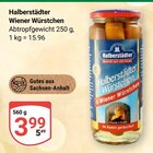 Wiener Würstchen im Angebot bei GLOBUS in Erfurt Wiener Würstchen Angebote von Halberstädter bei GLOBUS Erfurt für 3,99 €