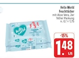 Feuchttücher im Angebot bei EDEKA in Plauen Feuchttücher Angebote von Hello World bei EDEKA Plauen für 1,48 €