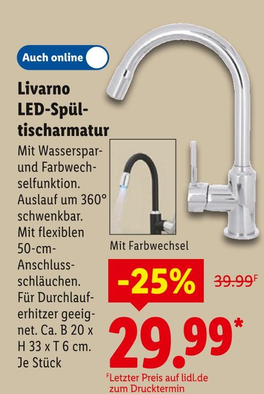 LED-Spültischarmatur