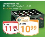 Steinie Pils im Angebot bei GLOBUS in Kaarst Steinie Pils Angebote von Veltins bei GLOBUS Kaarst für 10,99 €