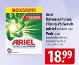 Universal Pulver im Angebot bei famila Nordost in Gifhorn Universal Pulver Angebote von Ariel bei famila Nordost Gifhorn für 18,99 €