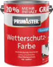 Wetterschutzfarbe Angebote von PRIMASTER bei Globus-Baumarkt Saarlouis für 29,99 €