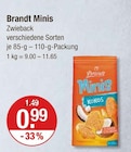 Minis Kokos im V-Markt Prospekt Minis Kokos von Brandt im aktuellen V-Markt Prospekt für 0,99 €