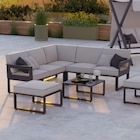 Salon de jardin d'angle Odyssea gris NATERIAL, 7 personnes - NATERIAL en promo chez LEROY MERLIN Salon de jardin d'angle Odyssea gris NATERIAL, 7 personnes - NATERIAL dans le catalogue LEROY MERLIN