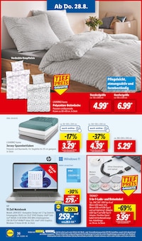 Spannbettlaken im Lidl Prospekt "LIDL LOHNT SICH" mit 68 Seiten (Kassel)