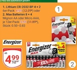 Lithium CR-2032 BP 4 + 2 im Angebot bei GLOBUS in Salzgitter Lithium CR-2032 BP 4 + 2 Angebote von Energizer bei GLOBUS Salzgitter für 4,99 €