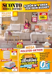 Aktueller Sconto SB Möbel & Einrichtung Prospekt in Mönchenholzhausen und Umgebung, "POLSTER SPEZIAL" mit 8 Seiten, 09.08.2025 - 29.08.2025