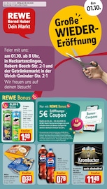 REWE Discounter Prospekt der aktuellen Woche mit 32 Seiten, gültig von 28.09.2026 bis 02.10.2026, in Neckartailfingen und Umgebung Aktueller REWE Discounter Prospekt in Neckartailfingen und Umgebung, "Dein Markt" mit 32 Seiten, 28.09.2026 - 02.10.2026