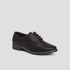 Derbies à lacets noir femme - La Halle à Drancy Derbies à lacets noir femme en promo chez La Halle Drancy à 35,99 €