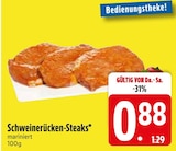 Schweinerücken-Steaks im EDEKA Prospekt Schweinerücken-Steaks im aktuellen EDEKA Prospekt für 0,88 €