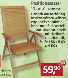 Positionssessel 'Diana' bei BAUHAUS in Hamburg Positionssessel 'Diana' im Angebot bei BAUHAUS Hamburg für 59,90 €