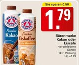 Kakao oder Eiscafé im Angebot bei WEZ in Bad Oeynhausen Kakao oder Eiscafé Angebote von Bärenmarke bei WEZ Bad Oeynhausen für 1,79 €