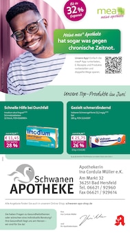 mea - meine apotheke Prospekt der Woche "Unsere Juni-Angebote" Seite 1, 01.06.2026 bis 30.06.2026 für Bad Hersfeld Aktueller mea - meine apotheke Prospekt "Unsere Juni-Angebote" Seite 1 von 4 Seiten für Bad Hersfeld