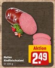 Rindfleischsalami von Metten im aktuellen REWE Prospekt für 2,49 €