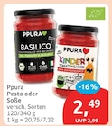 Pesto oder Soße von Ppura für 2,49 € bei budni im Angebot Pesto oder Soße von Ppura im aktuellen budni Prospekt