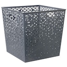 Promo Panière Box Cube 30x30x30cm métal perforé (3 modèles) à 16,99 € dans le catalogue Gifi à Villejust