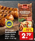Aktuelles Nürnberger Rostbratwurst Angebot bei Netto Marken-Discount in Mönchengladbach ab 2,79 €