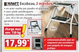 Escabeau 2 marches - KRAFT - Norma à Colmar Escabeau 2 marches - KRAFT en promo chez Norma Colmar à 17,99 €