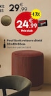 Pouf Scott velours côtelé en promo chez Maxi Bazar Lille à 24,99 €