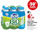 Lait UHT demi-écrémé 1.2% MG Bio et engagé - LACTEL BIO - Bi1 à Troyes Lait UHT demi-écrémé 1.2% MG Bio et engagé - LACTEL BIO en promo chez Bi1 Troyes à 6,29 €
