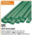 LATTE FICHTE/TANNE Angebote bei OBI Norderstedt für 0,99 €