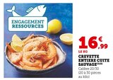 Crevette entière cuite sauvage en promo chez U Express Crevette entière cuite sauvage dans le catalogue U Express