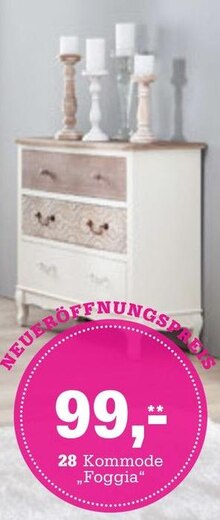 Kommode „Foggia“ bei Höffner in Mettmann Kommode „Foggia“ im Angebot bei Höffner Mettmann für 99,00 €