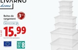 Boîtes de rangement - LIVARNO HOME - Lidl à Issy-les-Moulineaux Boîtes de rangement - LIVARNO HOME en promo chez Lidl Issy-les-Moulineaux à 15,99 €