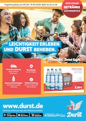 Durst.de Getränkemärkte Prospekt der aktuellen Woche mit 2 Seiten, gültig von 06.06.2026 bis 19.06.2026, in Satow und Umgebung Aktueller Durst.de Getränkemärkte Prospekt in Satow und Umgebung, "Du bestellst. Durst liefert." mit 2 Seiten, 06.06.2026 - 19.06.2026